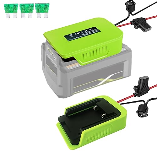 Laimiao Power Wheel Adapter for Ryobi 40V Battery Dock Battery Adapter with Fuse & Wire Terminal,14 Gauge Wire Power Convertor for Rc Car, Robotics, DIY use, and Work Lights - Image 1
