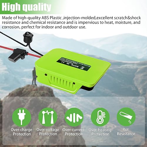 Laimiao Power Wheel Adapter for Ryobi 40V Battery Dock Battery Adapter with Fuse & Wire Terminal,14 Gauge Wire Power Convertor for Rc Car, Robotics, DIY use, and Work Lights - Image 5