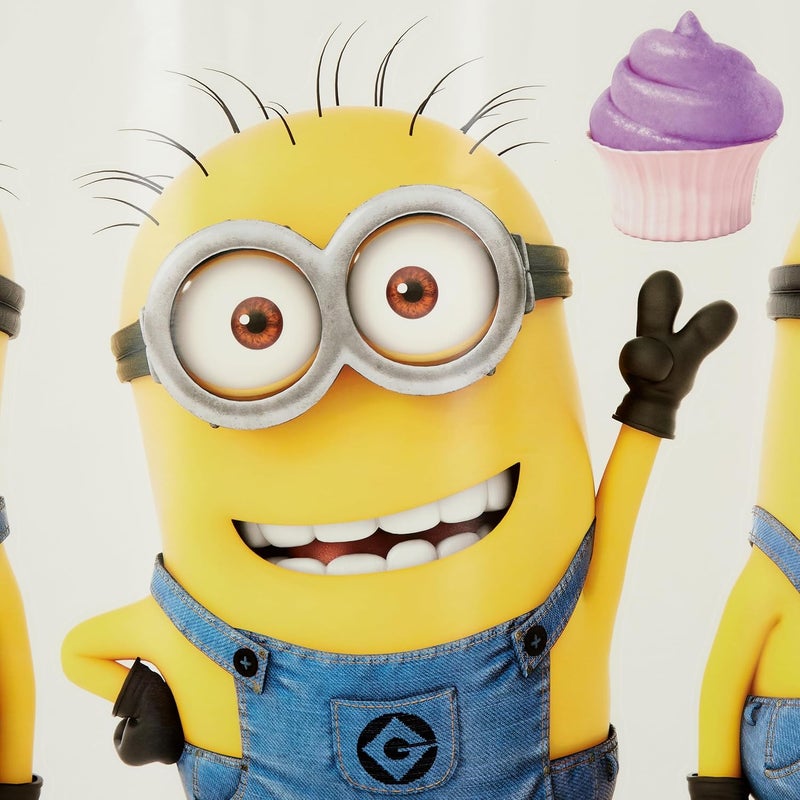 Minions RoomMates RMK2081GM Despicable Me 2 12" x 48.5" Yellow Giant Giant Wall Decals, 11 Pieces (Pack of 4) - Image 3