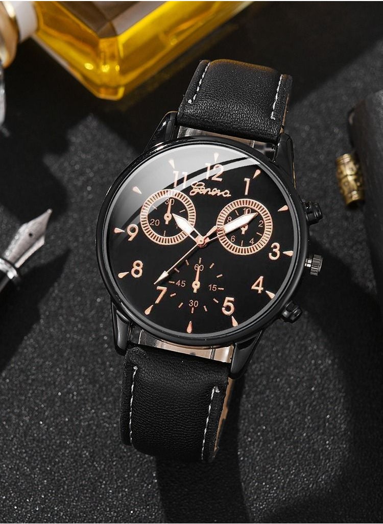 Geneva Men's quartz watch with one piece round index dial and one piece bracelet  - Image 2