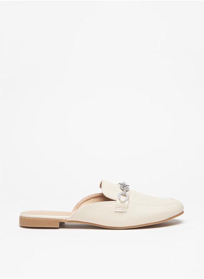 Flora Bella - Women's Embellished Slip-On Mules - Image 1