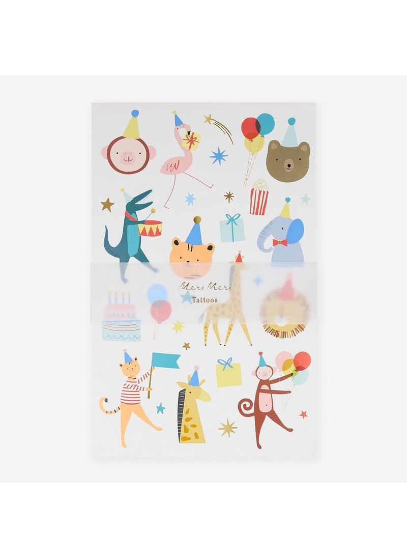 Meri Meri - Meri Meri Animal Parade Tattoo Sheets (Pack of 2) - Image 1