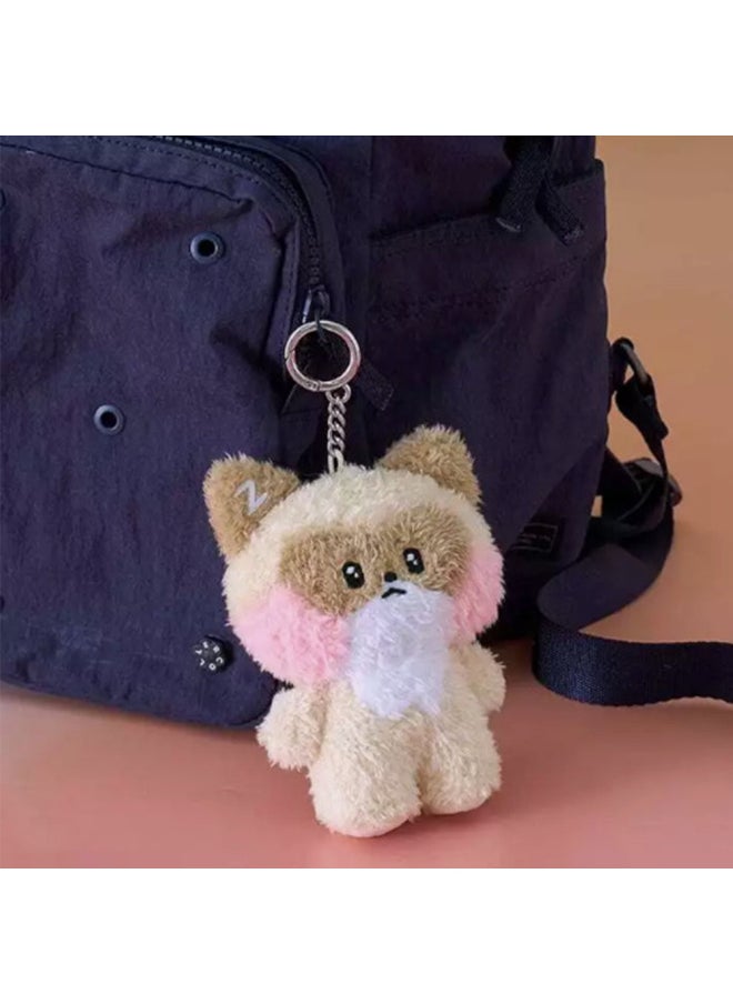 Generic - Kpop ZB1 Doll Keychain 12CM Zeroni Cartoon Cute Plush Doll Pendant Bag Accessories Key Ring ZhangHao HanBin Ricky Fans Gift-Color:ZhangHao B-Size:12cm - Image 1