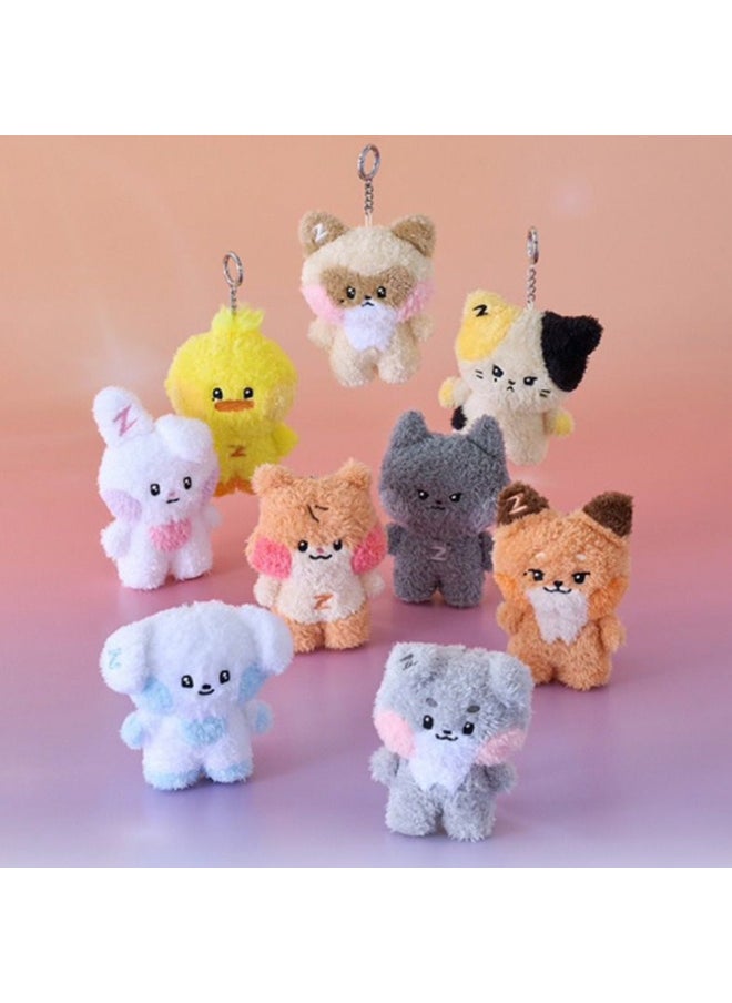 Generic - Kpop ZB1 Doll Keychain 12CM Zeroni Cartoon Cute Plush Doll Pendant Bag Accessories Key Ring ZhangHao HanBin Ricky Fans Gift-Color:ZhangHao B-Size:12cm - Image 1