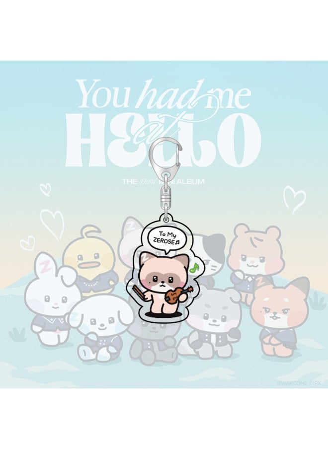 Generic - Kpop ZB1 Doll Keychain 12CM Zeroni Cartoon Cute Plush Doll Pendant Bag Accessories Key Ring ZhangHao HanBin Ricky Fans Gift-Color:ZhangHao B-Size:12cm - Image 1
