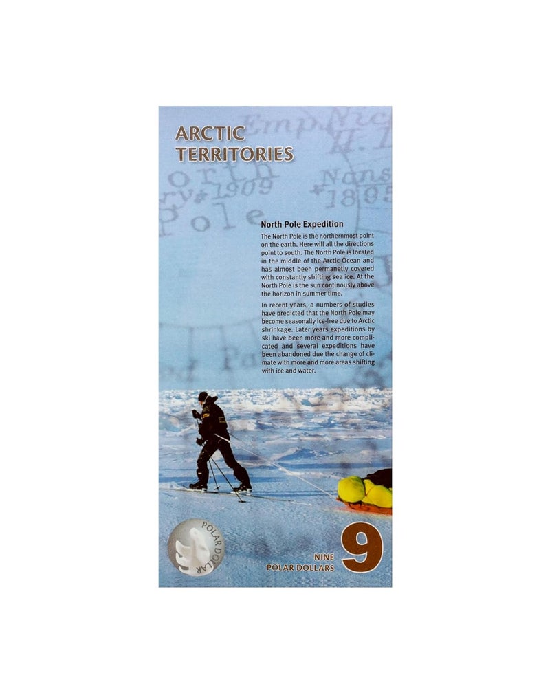 Arunrajsofia Store Fantasy Money of Arctic Territories for Collection (9 Polar Dollars) - Image 2