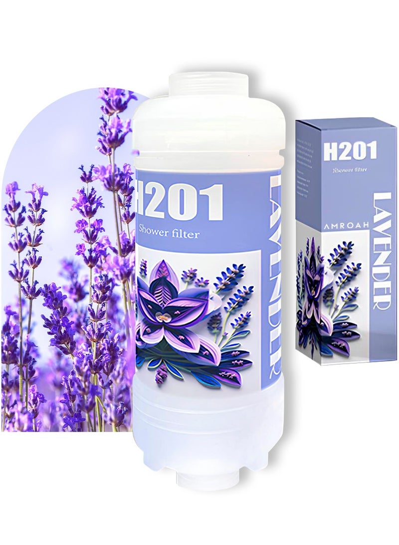 اماروها مرشح دش عالمي برائحة الخزامى مع فيتامين سي لرأس الدش والسبا - Image 1