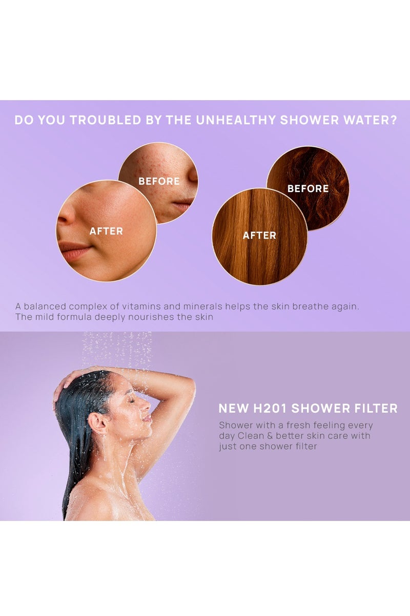 اماروها مرشح دش عالمي برائحة الخزامى مع فيتامين سي لرأس الدش والسبا - Image 5