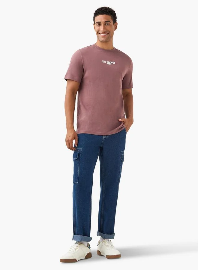 لي كوبر تي شيرت لي كوبر بياقة دائرية وتفاصيل شعار