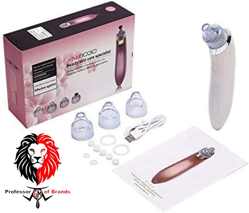Vacuum Suction Pore Cleaner, 4 Interchangeable Heads, Blackhead and Impurity Removal, Rechargeable with USB Cable - Image 4