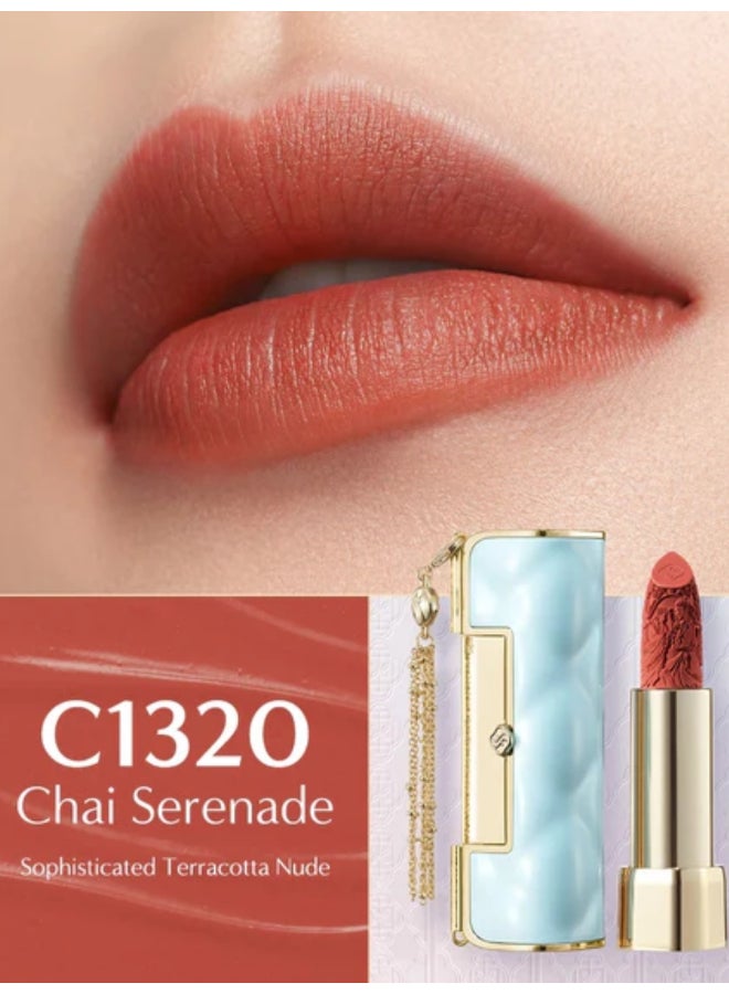Florasis Blooming Rouge Soft Matte Love Lock Lipstick | C1320 Chai Serenade | 3.8 grams - Image 2