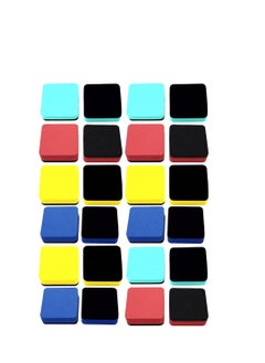 KASTWAVE 24pcs Magnetic Whiteboard Eraser Dry Erase Erasers Chalkboard Cleaner Wiper for Home School Office  - Image 1
