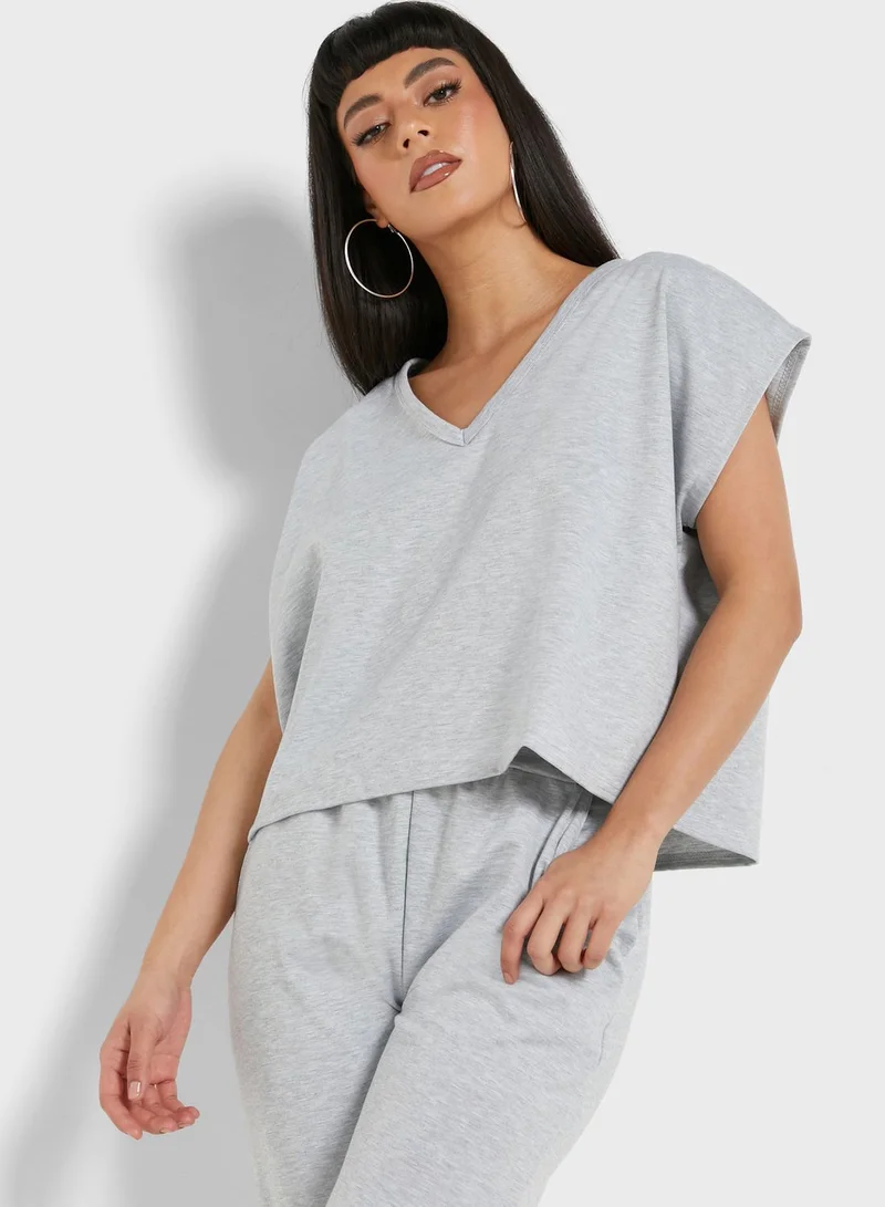 Miss Pap Crew Neck Top & Pants Set