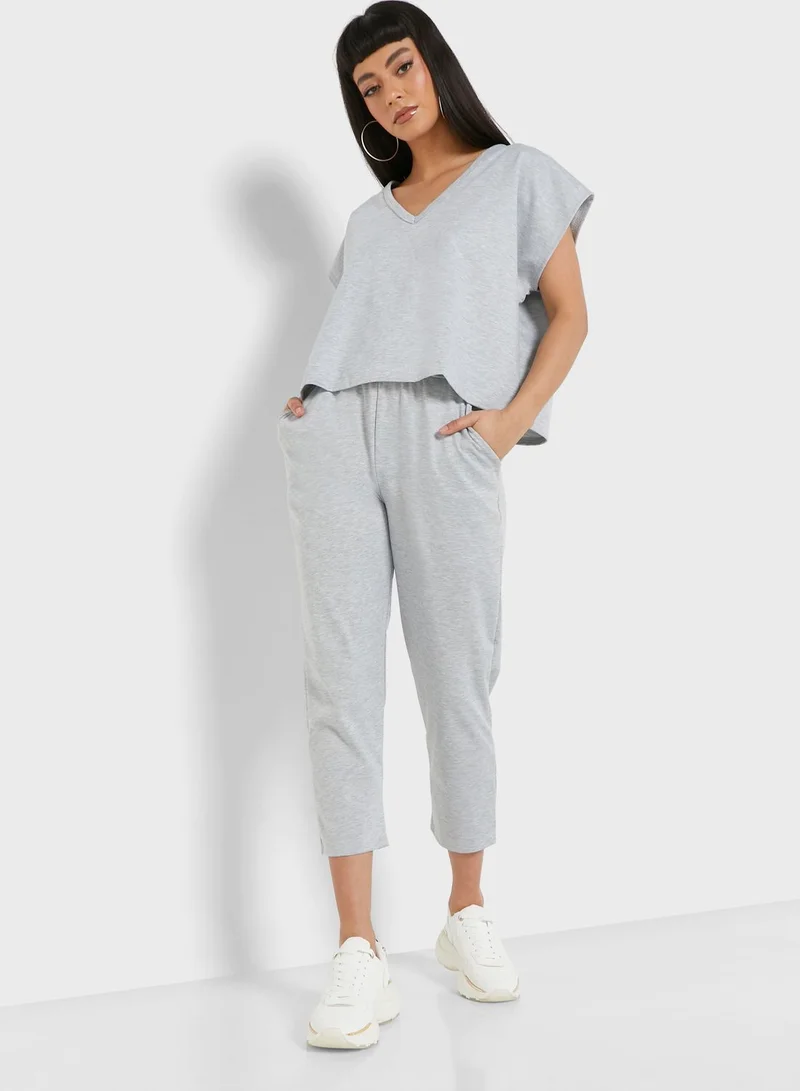 Miss Pap Crew Neck Top & Pants Set