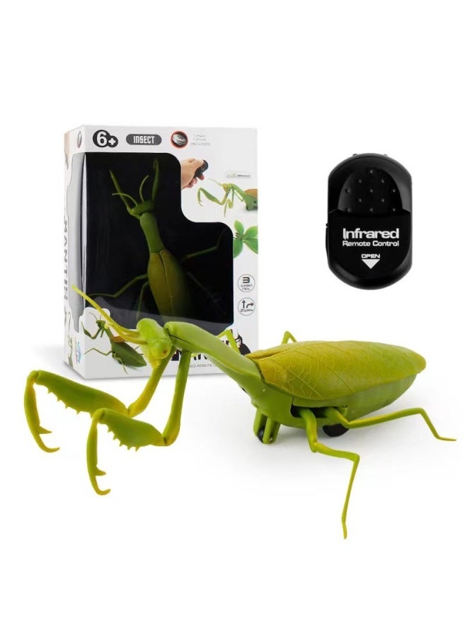 TikTok Explosions Strange Simulation Remote Control Animal Infrared Trick Remote Control Snake Remote Control Caterpillar Toy-Color:Remote Control Mantis 6661  - Image 1