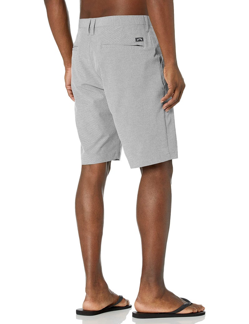 Billabong شورت بيلابونغ الكلاسيكي للرجال برباط 4 اتجاهات سريع الجفاف، شورت هجين بطول 21 بوصة، رمادي، مقاس 30 أمريكي - Image 3