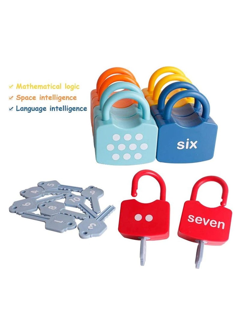 Onshine Kids Learning Locks with Keys Numbers Matching & Counting Montessori Educational Toys for Ages 3 yrs+ Boys and Girls Preschool Games Gifts - Image 2