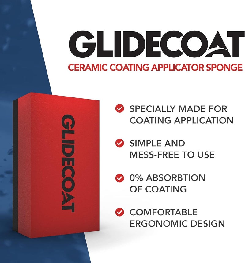 Glidecoat إسفنجات تطبيق الطلاء السيراميكي 6 عبوات - وسادات تطبيق للتفاصيل للسيارات، القوارب، الدراجات النارية، المنازل المتنقلة، وأكثر - غير ماصة - تطبيق سهل على أي مركبة! (6 عد)  - Image 2
