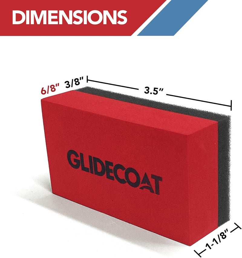 Glidecoat إسفنجات تطبيق الطلاء السيراميكي 6 عبوات - وسادات تطبيق للتفاصيل للسيارات، القوارب، الدراجات النارية، المنازل المتنقلة، وأكثر - غير ماصة - تطبيق سهل على أي مركبة! (6 عد)  - Image 3