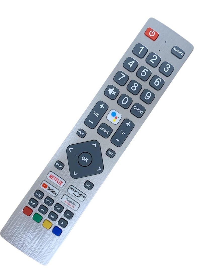 New Replacement Remote Control, Remote Control Fit, Universal Remote Control Compatible with Sharp Aquos UHD Smart TVs, SHW/RMC/0133 Remote Control with Google Play, Prime Video, NETFLIX - Image 3