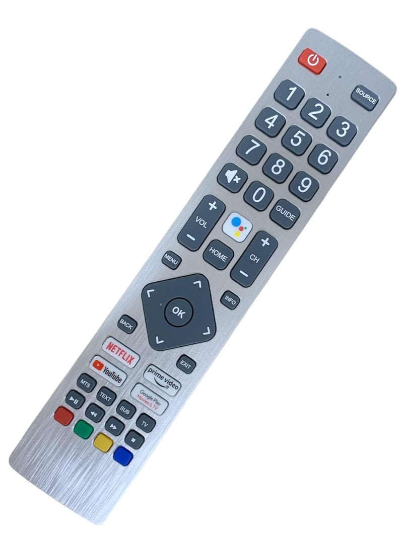 New Replacement Remote Control, Remote Control Fit, Universal Remote Control Compatible with Sharp Aquos UHD Smart TVs, SHW/RMC/0133 Remote Control with Google Play, Prime Video, NETFLIX - Image 2