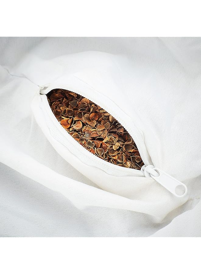 Retrospec Sedona Zafu Meditation Cushion Filled w/ Buckwheat Hulls Yoga Pillow for Meditation Practices Machine Washable 100% Cotton Cover & Durable Carry Handle Round & Crescent - Image 5