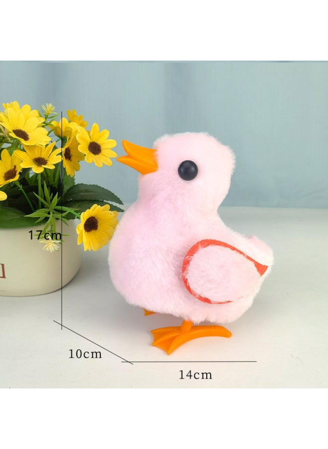 Electric Plush Duckling Quack Quack Toy Can Walk Can Call Can Move Machine Simulation Plush Duckling Electronic Pet-Color:Chip Chick (white) Simulated Barking Sound  - Image 3