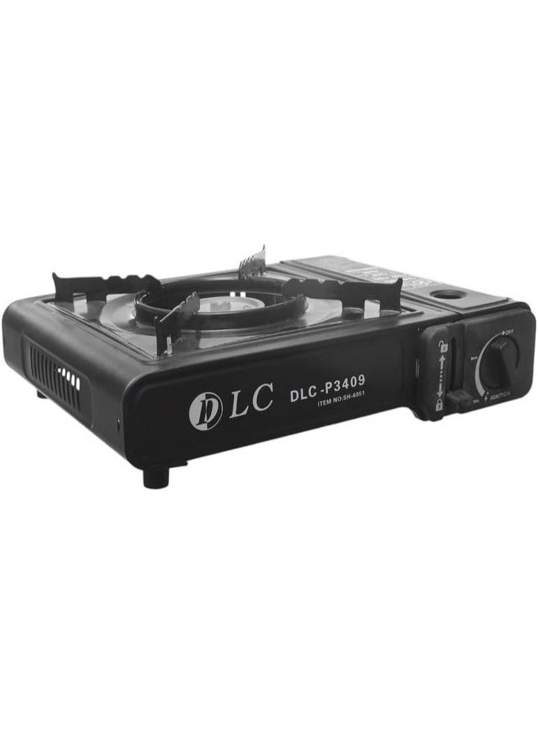 DLC موقد تخييم محمول بطريقتين مع 4 قطع من خرطوشة غاز البيوتان - Image 3