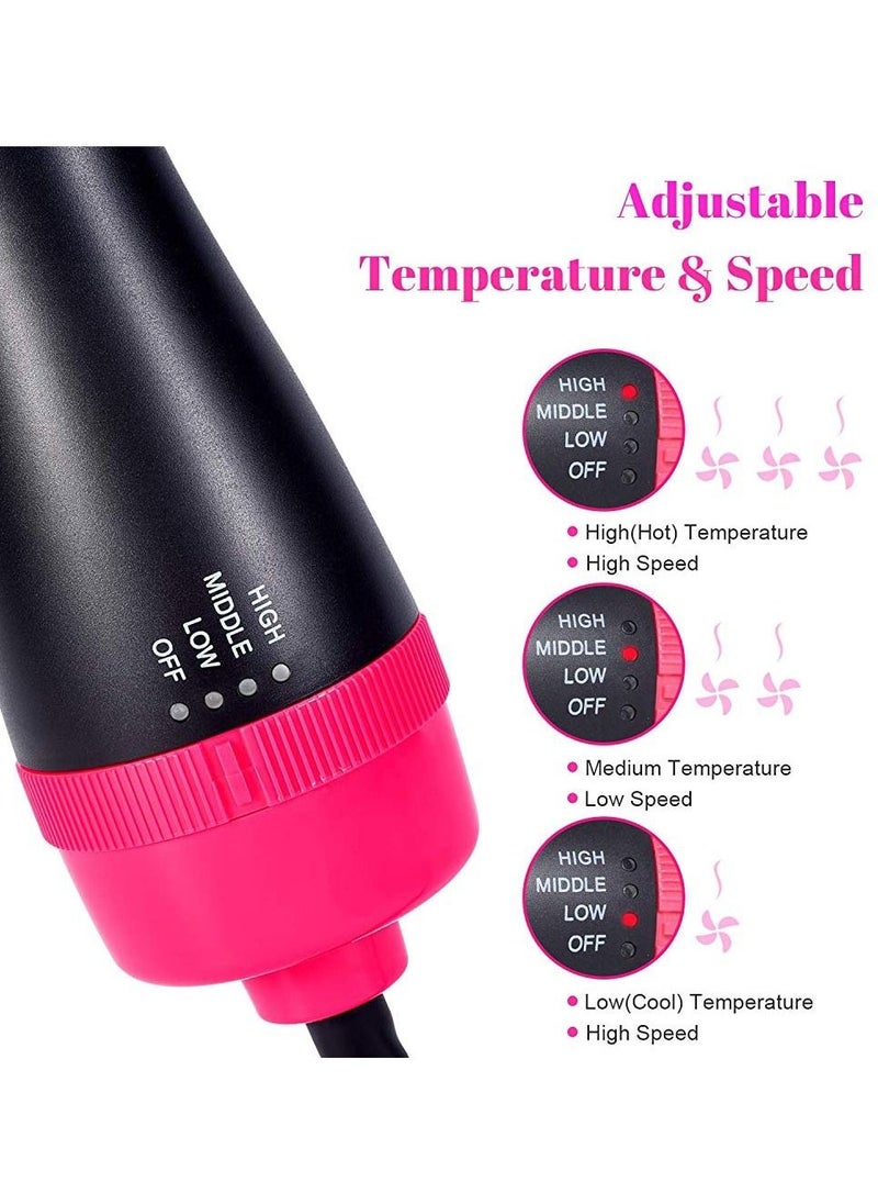 One Step - One Step Electric Hair Dryer Comb and Volumizer Pro Multifunctional Infrared Ionic Hot Air Brush Comb Straightener Hair Curling - Image 1