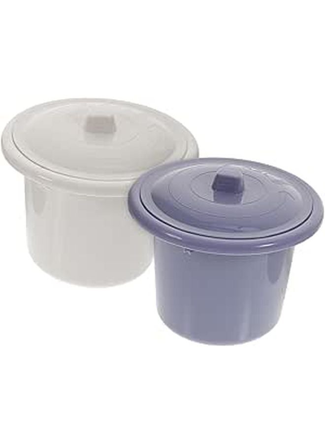 Portable Urinal For Elderly Kids Potty Training With Cover Blue - Image 1