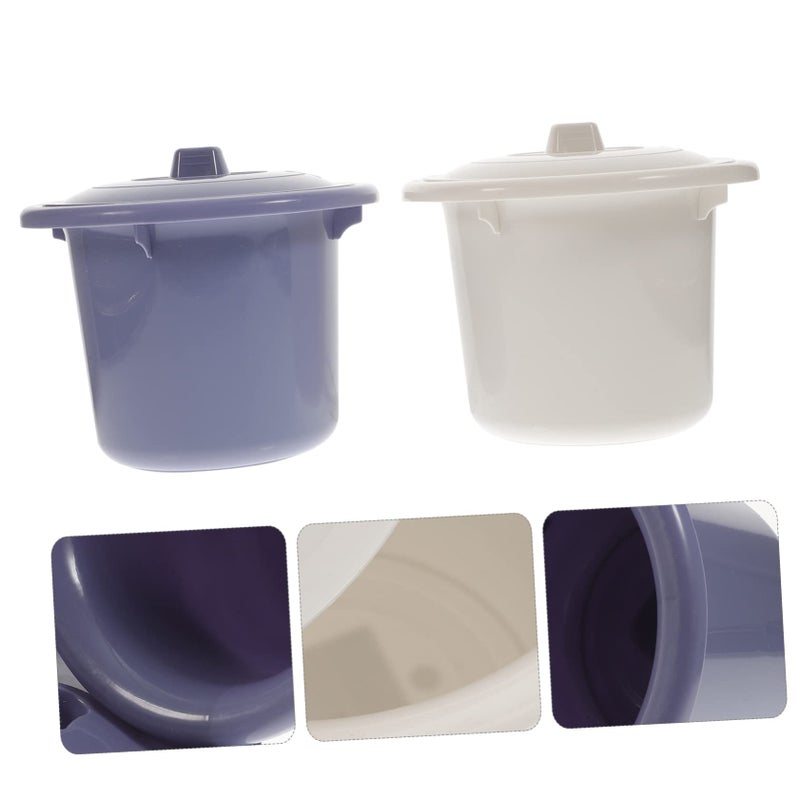 Portable Urinal For Elderly Kids Potty Training With Cover Blue - Image 5