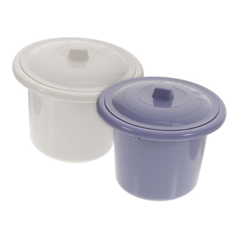 Portable Urinal For Elderly Kids Potty Training With Cover Blue - Image 2