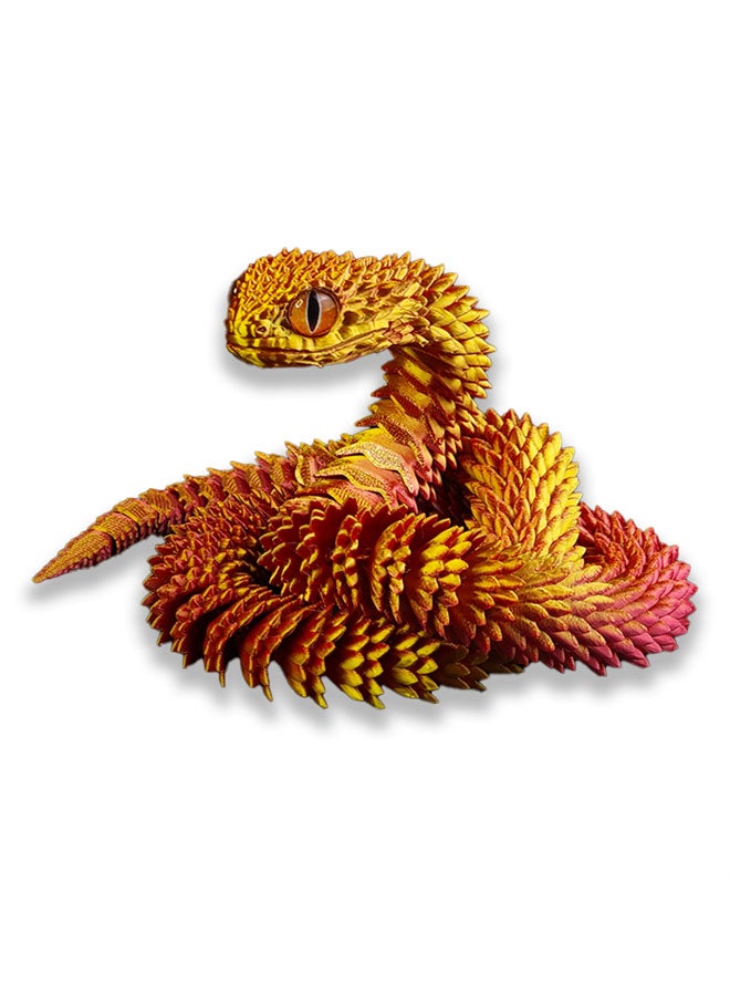 3D Printing Viper Sanke Ornament Landscape Decoration Crafts Joints Movable Creative Hand Decorative Snake Ornament - Image 1