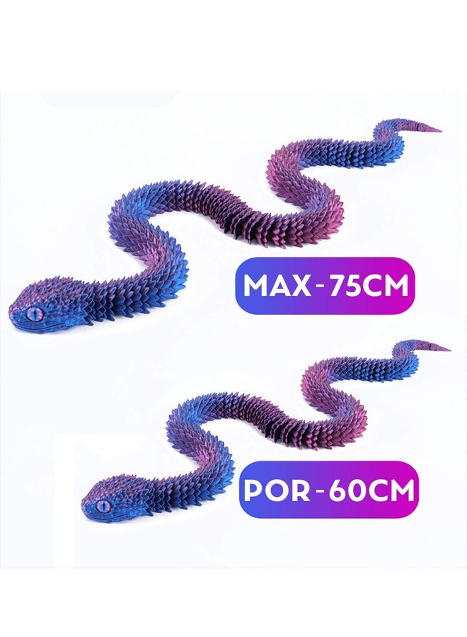 3D Printing Viper Sanke Ornament Landscape Decoration Crafts Joints Movable Creative Hand Decorative Snake Ornament - Image 4