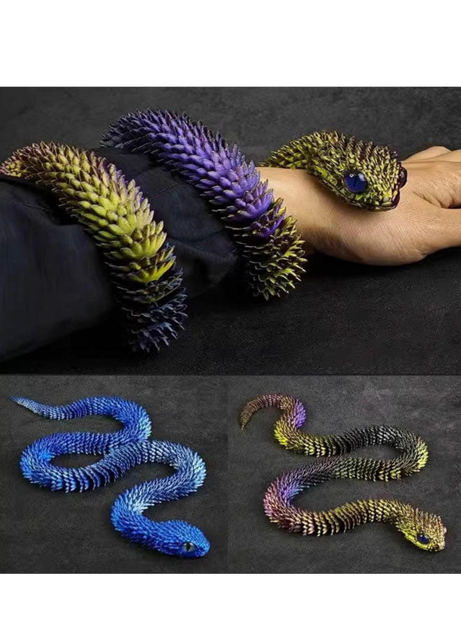 3D Printing Viper Sanke Ornament Landscape Decoration Crafts Joints Movable Creative Hand Decorative Snake Ornament - Image 5
