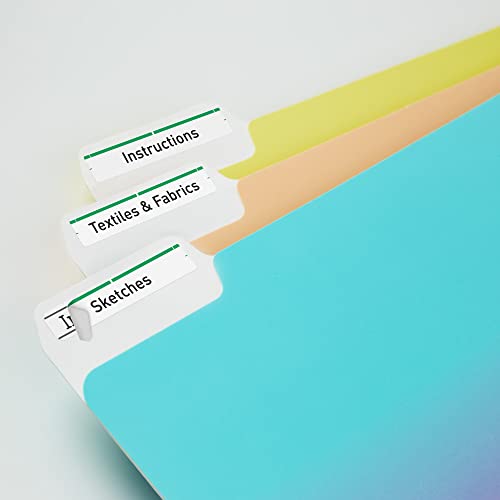 Avery Green File Folder Labels for Laser and Inkjet Printers with TrueBlock Technology, 2/3 inches x 3-7/16 inches, Box of 1500 (5866) - Image 2