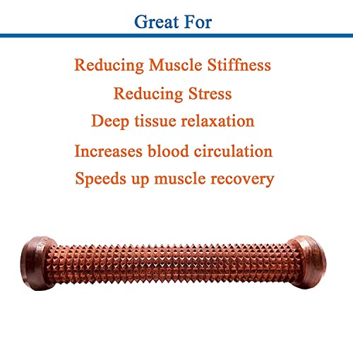 Flavoma Sheesham Wooden Handheld Foot/Feet Massager Roller Stress Acupressure | Massage Roller for Back, Neck, Shoulders & Legs, Large Foot Massager for Pain Relief - Image 4