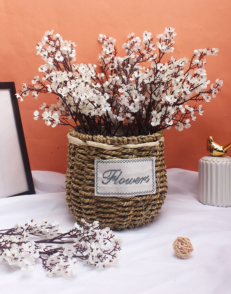 JAKY Global 20pcs Babys Breath Artificial Flowers Gypsophila Bouquet Bulk Fake Spring Silk Small Flowers Real Touch Faux Floral for Home Bedroom Kitchen Garden Wedding Christmas Party DIY Decor (White) - Image 4