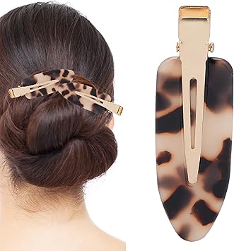 Yinhing No Bend Hair Clip No Crease Duckbill Hair Clips No Crease Hair Clips Bangs Hair Clip No Dent Hair Barrettes Styling Duckbill ClipsLeopard - Image 1