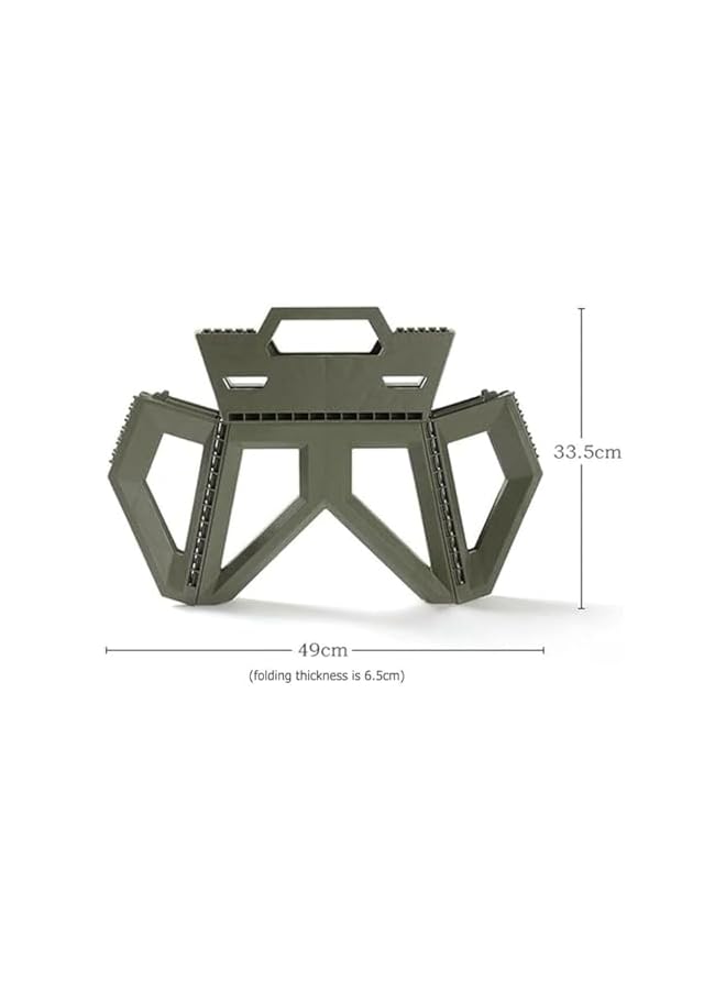 PROMASS Camping Stool Foldable Travel Camping Stool Portable Camping Chair 9.4 Inch Non-Slip Chair For Camping Hiking Fishing Bbq - Image 4