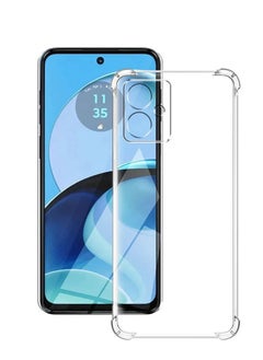Techie Motorola Moto G14 TPU Bumper Corner Case with Camera Lens Protection Transparent Protective Back Cover  - Image 1