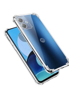 Techie Motorola Moto G14 TPU Bumper Corner Case with Camera Lens Protection Transparent Protective Back Cover  - Image 3
