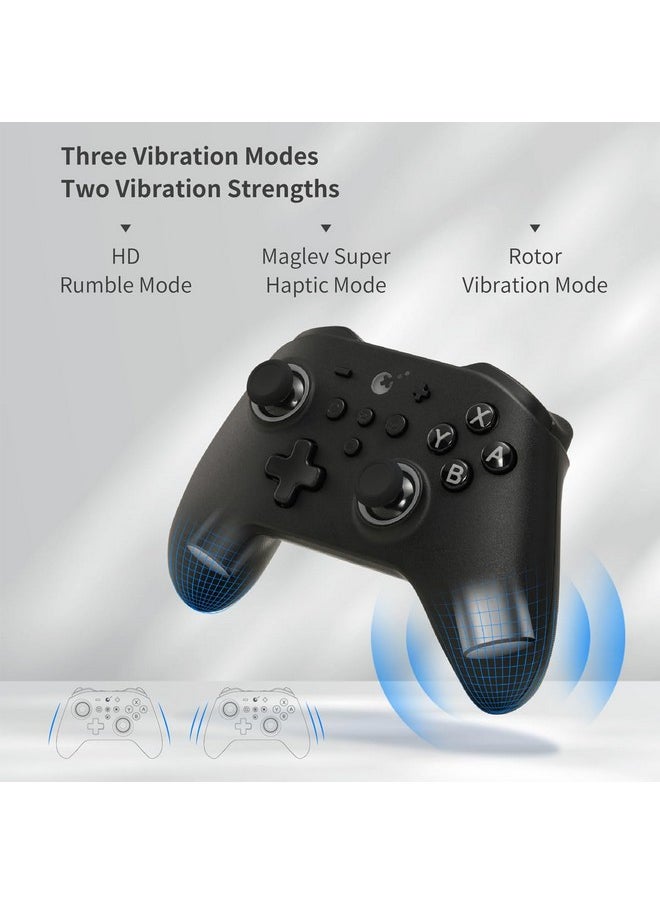 Gulikit - Kk3 Pro Game Controller Hall Effect Joysticks Analog Triggers Wireless Pro 1000Hz Polling Rate Maglev/Hd/Rotory Vibration Compatible With Switch/Pc/Android/Ios/Steam Deck (Black) - Image 1