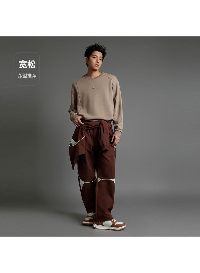 Cabbeen Raglan Sleeve Sweatshirt Men Creative Split Line High-frequency Logo 26 Spring Long Sleeve Sweatshirt - Image 4