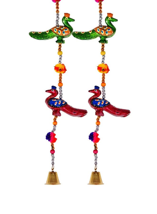 Monk wish Decorative Peacock Door Hangings Home Decor (96 CM) -Set of 2 - Image 3