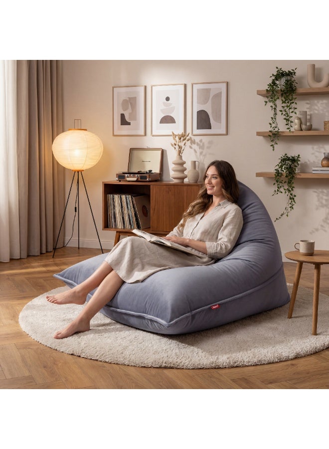 Lanny Sloppy Velvet Bean bag - Oversize