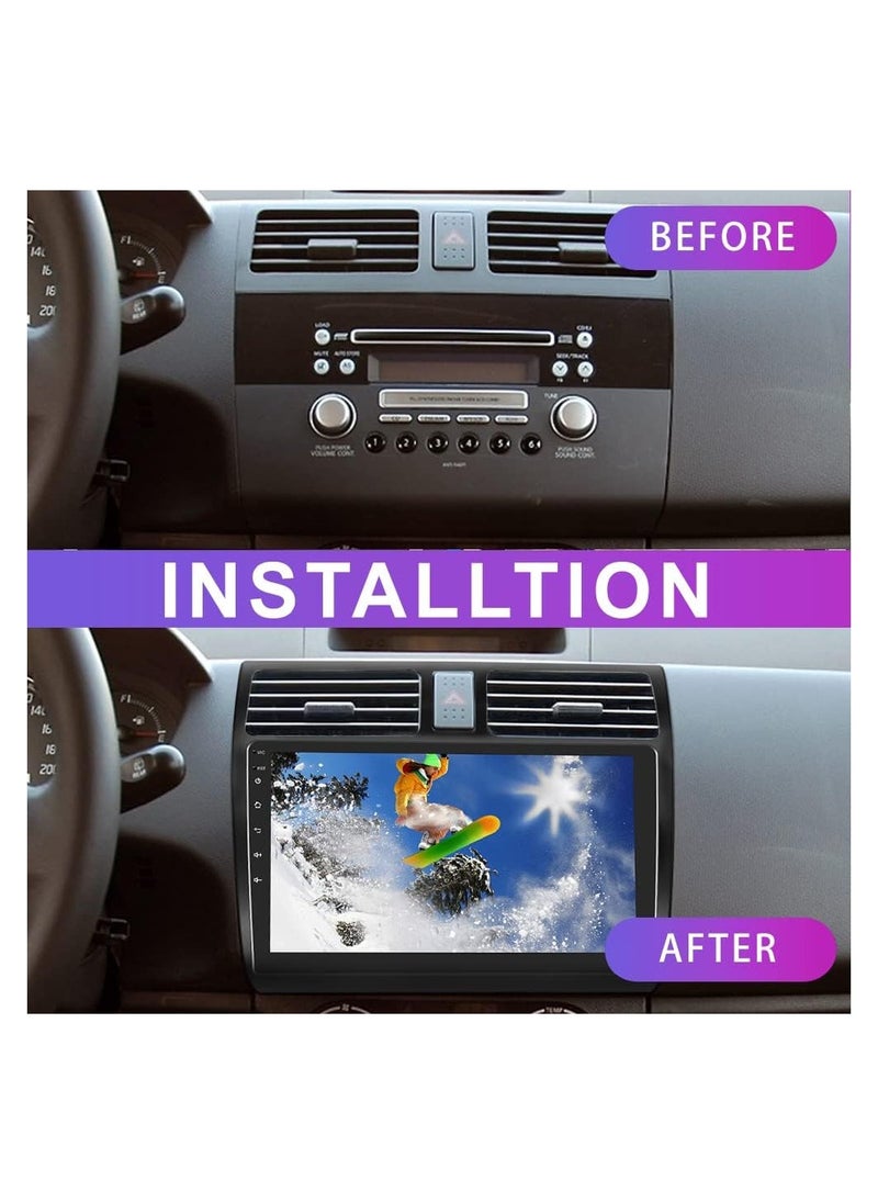 SHEZA STAR - Android Screen For Suzuki Swift 2005 To 2010 2GB RAM 32GB Memory Support Apple Carplay Android Auto Full HD Touch Screen 10 Inch built In Bluetooth USB Radio WiFi Play Store Backup Camera included - Image 1