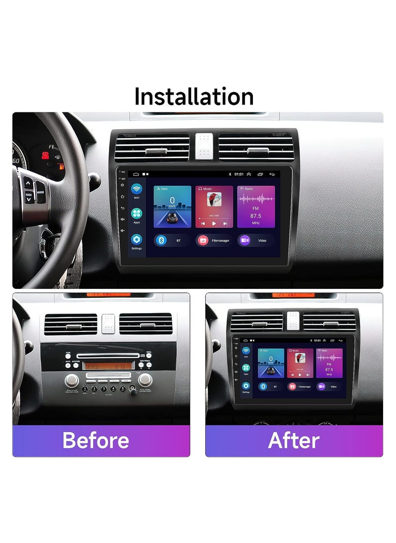 SHEZA STAR - Android Screen For Suzuki Swift 2005 To 2010 2GB RAM 32GB Memory Support Apple Carplay Android Auto Full HD Touch Screen 10 Inch built In Bluetooth USB Radio WiFi Play Store Backup Camera included - Image 1