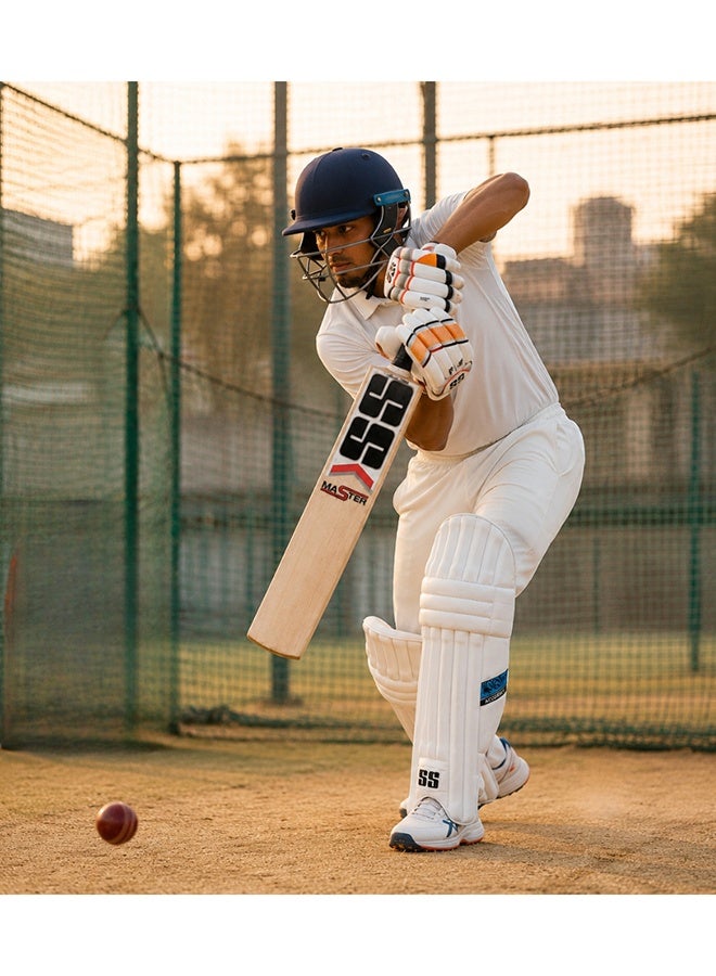 SS Cricket Kit Size 5 with Bat, Pads, Gloves, Thigh Guard, Elbow Guard, Ball & Bag – Complete Junior Cricket Set - Image 4