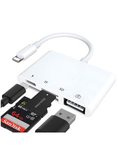 JBQ Lightning to USB Camera Adapter,Lightning to USB Female OTG Adapter with Charging Port Compatible for iPhone/iPad/Card Reader/USB Flash Drive/Keyboard/Mouse, Plug and Play  - Image 2